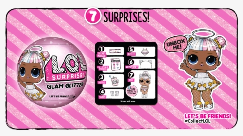 Lol Glam Glitter Series Surprises - Lol Surprise Con El Mensaje Secreto, HD Png Download, Free Download