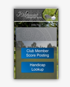 Golf Handicap Integration Digital Sign - Devi, HD Png Download, Free Download
