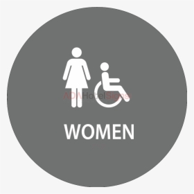 Ca Door Women"s Handicap Restroom - Women's Restroom Sign, HD Png Download, Free Download