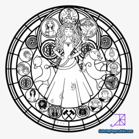 Disney Stained Glass Coloring Pages, HD Png Download, Free Download