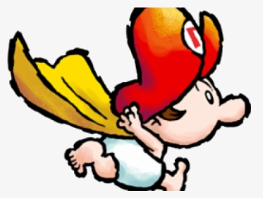 Mario Super Clipart Baby Free Transparent Png - Baby Mario With Cape, Png Download, Free Download