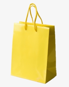 Reusable Shopping Bag Paper - Yellow Shopping Bag Png, Transparent Png, Free Download