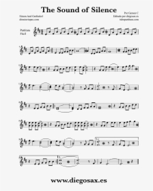 Sheet-music - Hello Darkness My Old Friend Partitura, HD Png Download, Free Download