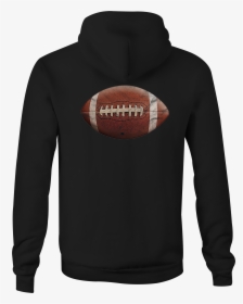 Football Zip Up Hoodie Leather Laces Hooded Sweatshirt - Kick American Football, HD Png Download, Free Download