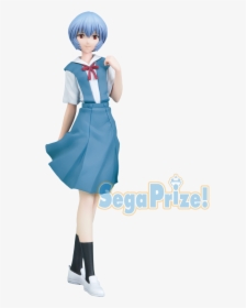 Evangelion Rei Ayanami Seifuku Premium Figure - Sega, HD Png Download, Free Download