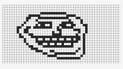 Transparent Angry Troll Face Png - Meme Perler Bead Patterns, Png Download, Free Download