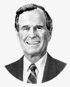 Drawing Of George Hw Bush, HD Png Download, Free Download