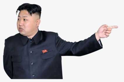 Kim Jong Un Pointing Right - Kim Jong Un On White Background, HD Png Download, Free Download