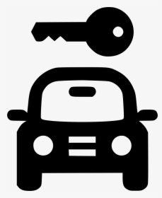 Car Front Key Comments - Car And Key Icon, HD Png Download, Free Download