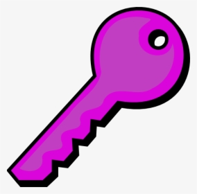 Purple Pencil And In - Key Clip Art, HD Png Download, Free Download
