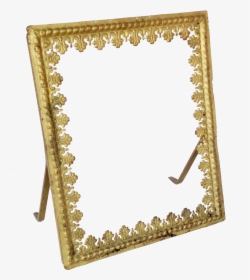 Golden Mirror Frame Png Image Background - Easel Gold No Background, Transparent Png, Free Download