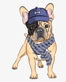 Drawing Of A French Bulldog, HD Png Download, Free Download