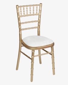 Gold Chiavari Chair With Ivory Cushion, HD Png Download, Free Download