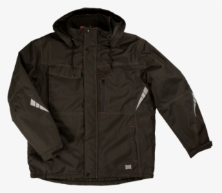 Tough Duck Mens Poly Oxford Jacket Black Front View - Zipper, HD Png Download, Free Download