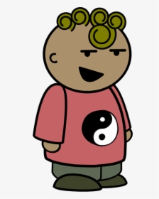 Yin Yang Cartoon Boy - Cartoon Person, HD Png Download, Free Download