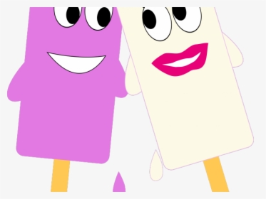 Transparent Ice Cream Clipart Border - Boy And Girl Cartoon In Love, HD Png Download, Free Download