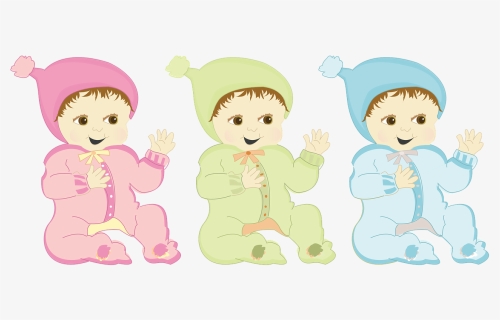 Happy, Baby, Onesie, Pink, Green, Blue, Boy, Girl, - 赤ちゃん 冬 の 寝る 時 の 服装, HD Png Download, Free Download