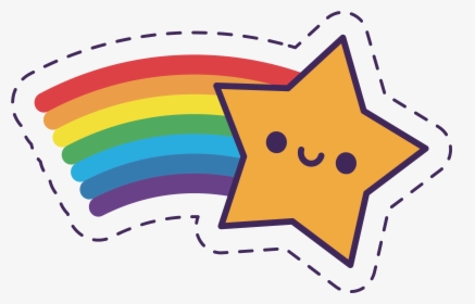 Cartoon Rainbow Images - Sticker, HD Png Download, Free Download