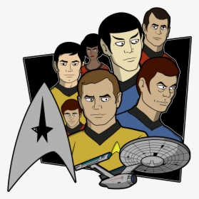 Star Trek Cartoon Drawings, HD Png Download, Free Download