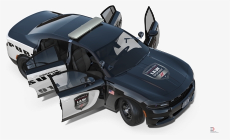 9 Dodge Charger Police Car Rigged Royalty-free 3d Model - Model Car, HD Png Download, Free Download