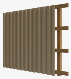 Timber Fence Render- Acoustic Barrier Render 2 - Wood, HD Png Download, Free Download