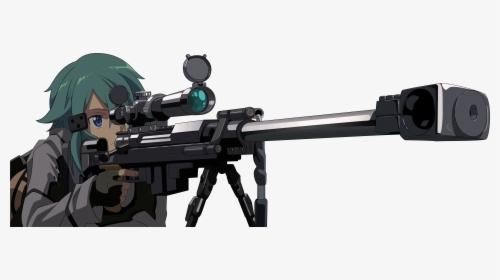 Sinon Using Hecate - Hecate Sword Art Online, HD Png Download, Free Download