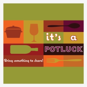 Evite-potluck - Thanksgiving Potluck Invitation Clip Art, HD Png Download, Free Download