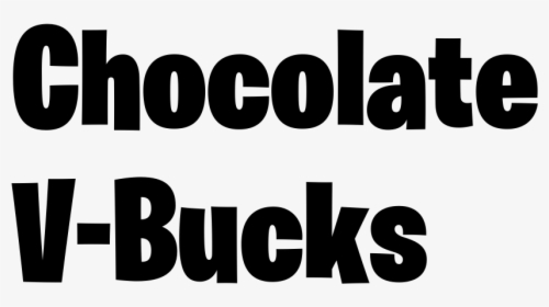 Chocolate V Bucks Fortnite Logo Generated Chocolate, HD Png Download, Free Download