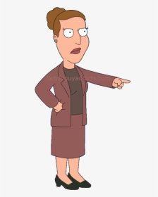 Angela Pointing - Family Guy Peter's Boss, HD Png Download, Free Download