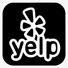 Yelp Logo Black - White Yelp Logo Png, Transparent Png, Free Download