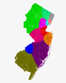 New Jersey Congress Congressional District Map, Current - New Jersey Vector, HD Png Download, Free Download