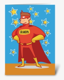 Grandpa Superhero On Father"s Day Greeting Card - Bosses Day Super Hero, HD Png Download, Free Download