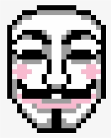 Pixel Art Anonymous Mask, HD Png Download, Free Download