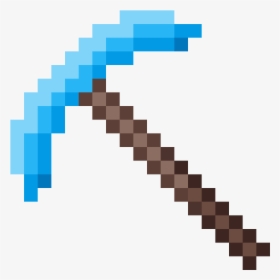 Minecraft Diamond Pickaxe Png, Transparent Png, Free Download