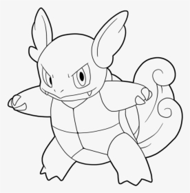 Pokemon Colouring Pages Wartortle , Png Download - Pokemon Wartortle Coloring Pages, Transparent Png, Free Download