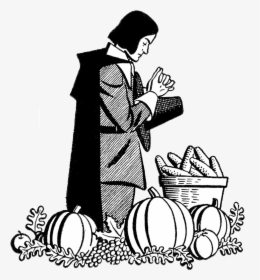 Religious Thanksgiving Clip Art , Transparent Cartoons - Pilgrim Clipart, HD Png Download, Free Download