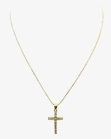 Cross Chain Gold - Necklace, HD Png Download, Free Download