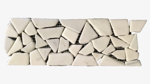 Pearl White Tumbled Stone Border - Triangle, HD Png Download, Free Download
