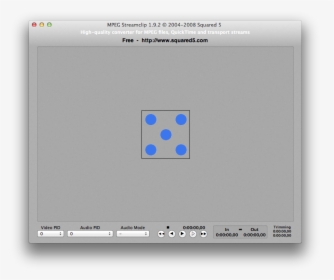 Mpeg Streamclip Blue Dice - Mpeg Streamclip, HD Png Download, Free Download