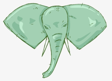 Elephant, Illustration, The Head Of The, Animal - Indian Elephant, HD Png Download, Free Download