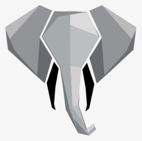 Elephant Head Silhouette Png, Transparent Png, Free Download