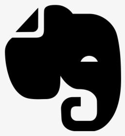 Elephant Head Silhouette - Logo With Black Elephant, HD Png Download, Free Download