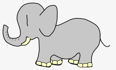 Drawing Elephants Side View Transparent Cartoon Elephant Png Png Download Kindpng