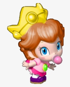 Baby Princess Toadstool - Baby Peach And Baby Daisy, HD Png Download, Free Download