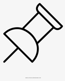 Thumb Tack Coloring Page - Icon Clipboard Pin, HD Png Download, Free Download