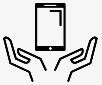 Open Hands Catching Mobile Phone - Catching Hand Icon, HD Png Download, Free Download