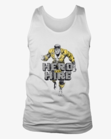 Marvel Heroes For Hire Luke Cage Stance Graphic T-shirt - T-shirt, HD Png Download, Free Download