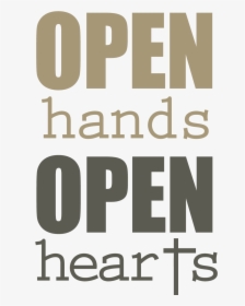 Open Hearts Open Hands - Book, HD Png Download, Free Download