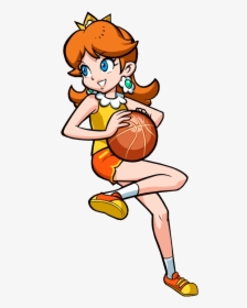 Transparent Spinning Clipart - Princess Daisy Mario Hoops 3 On 3, HD Png Download, Free Download