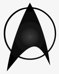 Starfleet Logo Circle Black - Star Trek Enterprise Logo, HD Png Download, Free Download